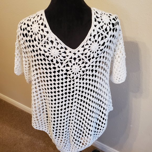 Beach cover up dress summer Outfit 100% soft cotton size M. - Picture 7 of 11